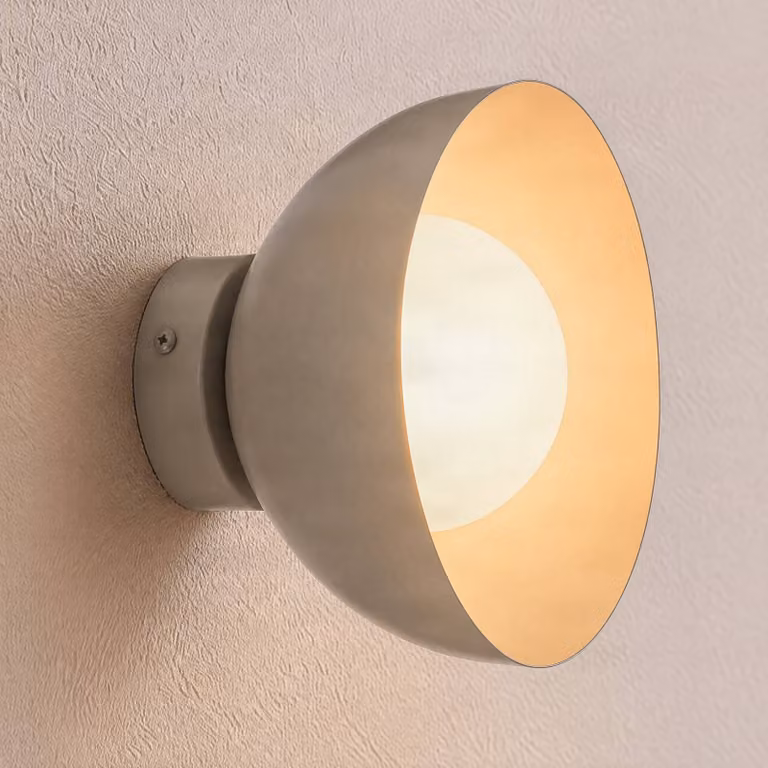 Applique da parete Bibi K1 EMIBIG LIGHTING, dimmerabile, Alluminio / Grigio / Zincato, Soggiorno / Sala da pranzo, Vetro, Moderno, Applique