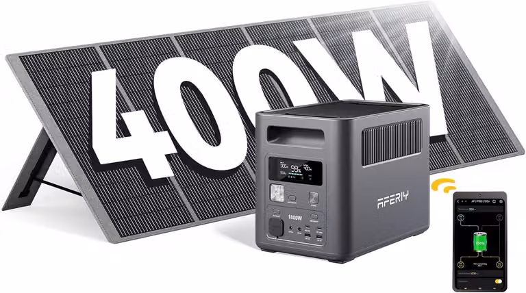 Generatore solare AFERIY 1800W 1024Wh LiFePO4 + pannello solare 400W