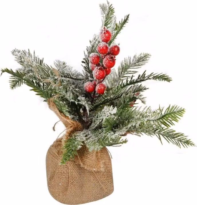 Decorazione per albero di Natale Albero di Natale in iuta con sorbo 34 cm