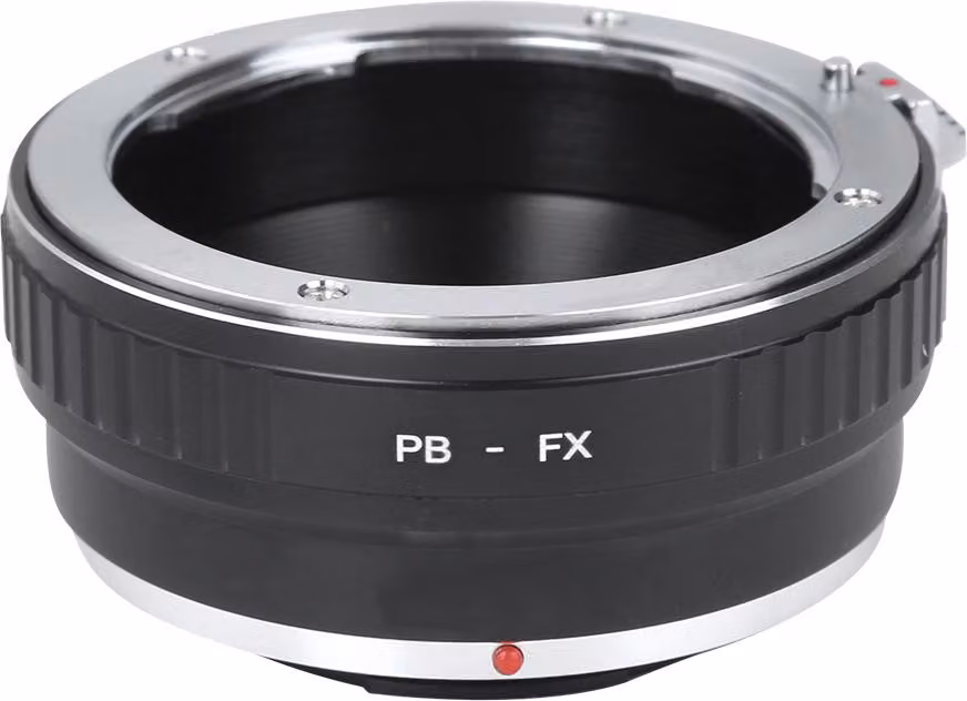 Anello adattatore Fikaz PB FX in lega di alluminio, resistente, per il montaggio di obiettivi su fotocamere Fuji