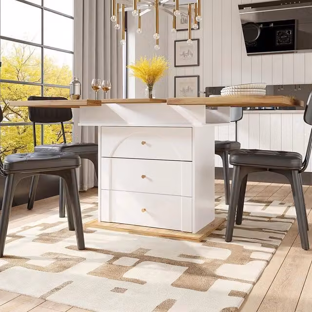 Tavolo estensibile - Xylo - 110-140x80cm design minimalista bianco