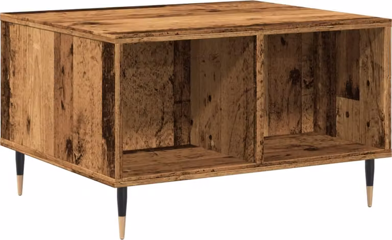 Tavolino da Salotto Legno Antico 60x50x36,5cm Legno Multistrato