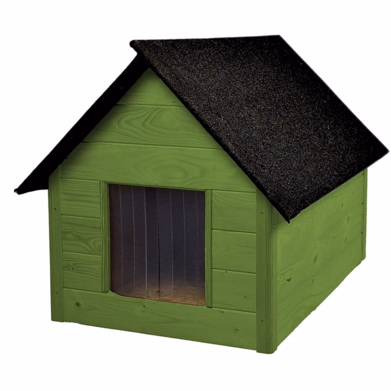 Cuccia isolata per cani con cuscino lettino | Colore verde| Ideale per giardino e patio | Comfort in estate e in inverno | Robusta e resistente alle intemperie