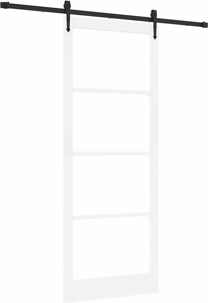 Porta scorrevole Bianco e Nero 93 x 232 cm