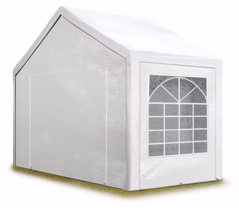 TOOLPORT Tendone per feste gazebo 3x2 m bianco PE 350 N impermeabile protezione UV tenda giardino sagre eventi mercati esterno