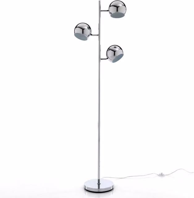 Lampada da terra regolabile Artemide in metallo cromato H 155 x L 44 cm – 1
