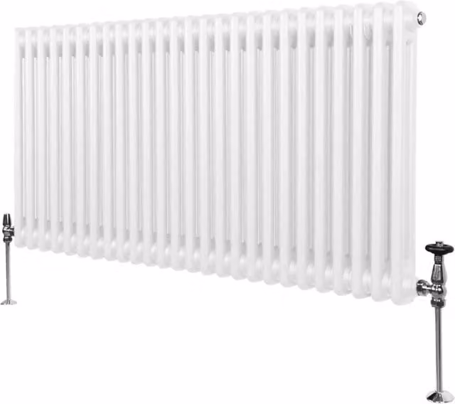 Termosifone Radiatore a 2 colonne per riscaldamento centralizzato Bianco 60 x 119cm