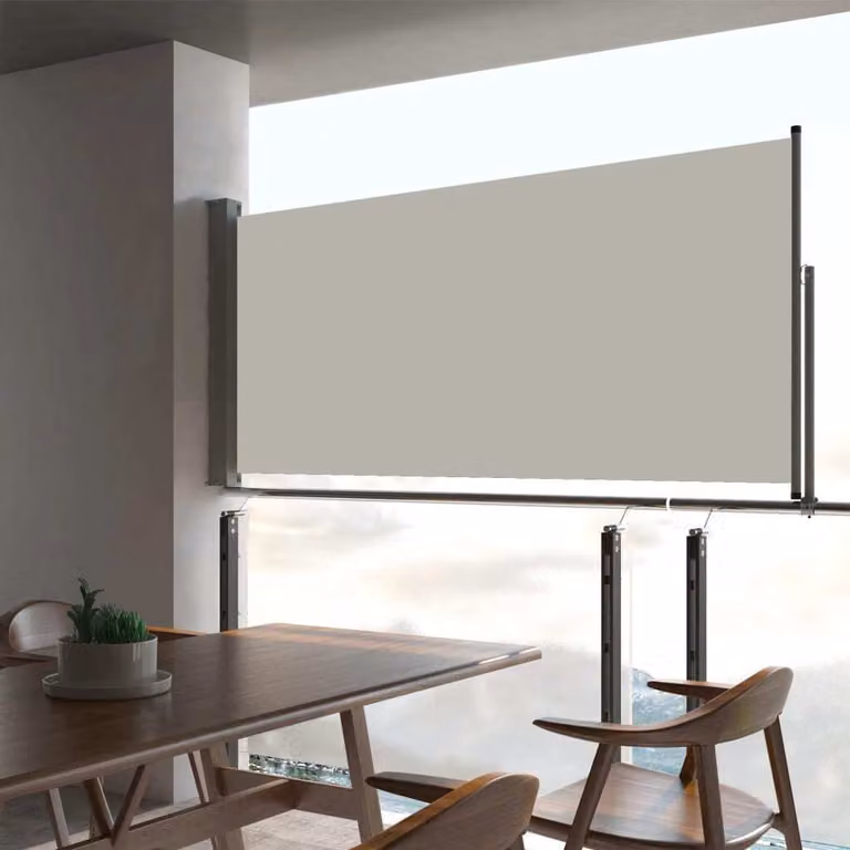 Maison Exclusive - Tenda da sole laterale estensibile, 60x300 cm, color crema
