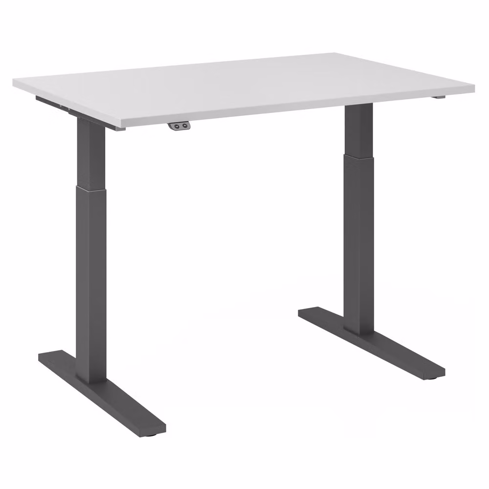 Scrivania regolabile in altezza XMKA | 2 motori | 120-180 cm | elettrico | grigio, colore struttura:grafite, dimensioni piano d'appoggio:120 x 80 cm