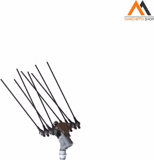 Abbacchiatore pneumatico AIR 505 Minelli in alluminio argento con 1800 battute al min