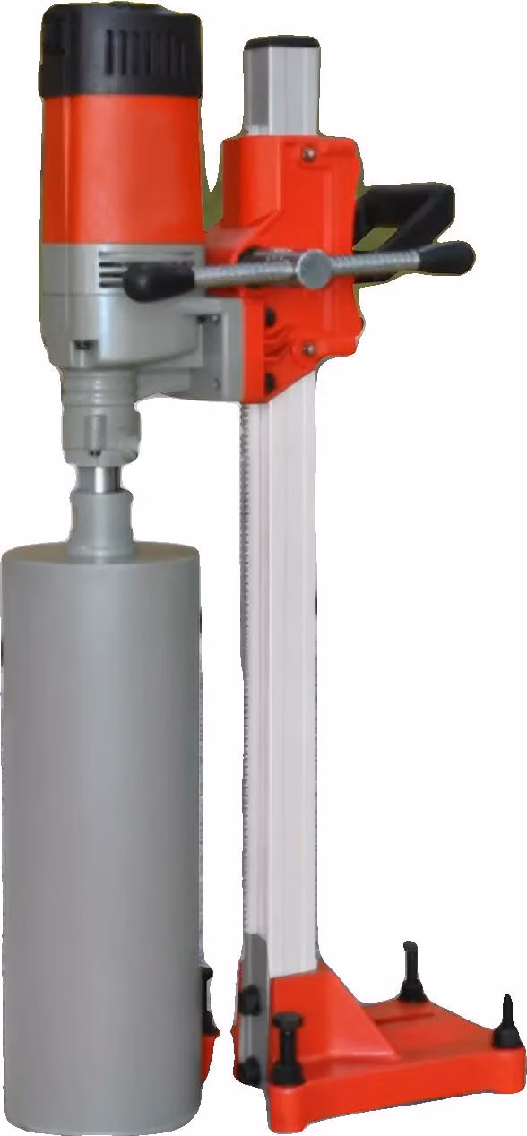 Carotatrice, motore da 2300 W, profondità di foratura regolabile, rosso