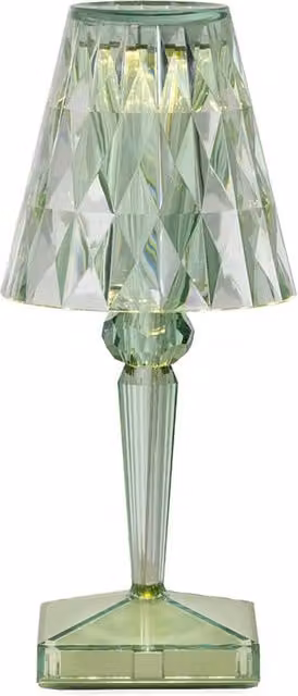 Lampada da tavolo ricaricabile LED Kartell Battery colore verde