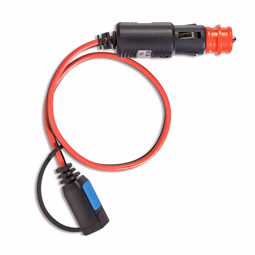 Caricabatterie blu per accendisigari per auto con spina a 12V Victron