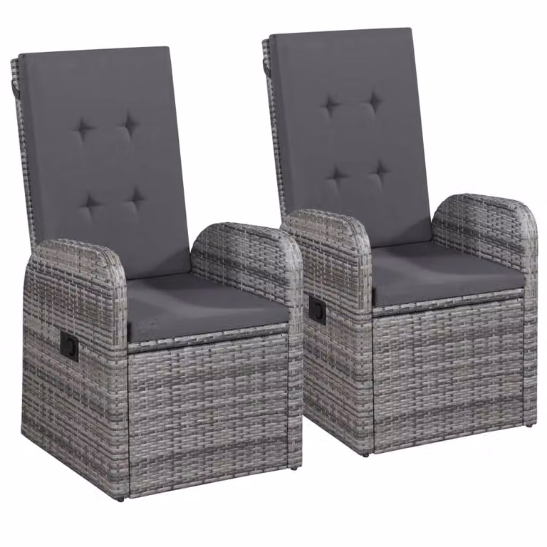 Set Mobili da Pranzo per Giardino 3 pz Grigio