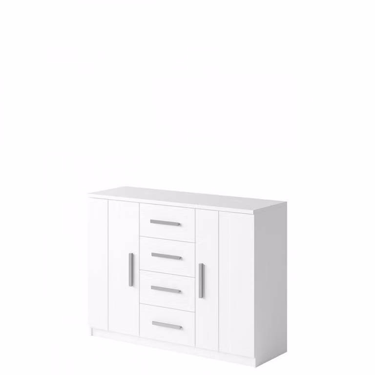 Cassettiera combinata CORTLAND – bianco