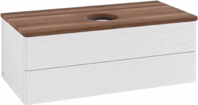 V&B Mobiletto con struttura frontale Antao 100x36x50cm, WBP w. whale, glo wh. Lac