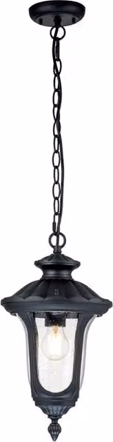 Lampada sospensione esterna Chicago Elstead nera E27