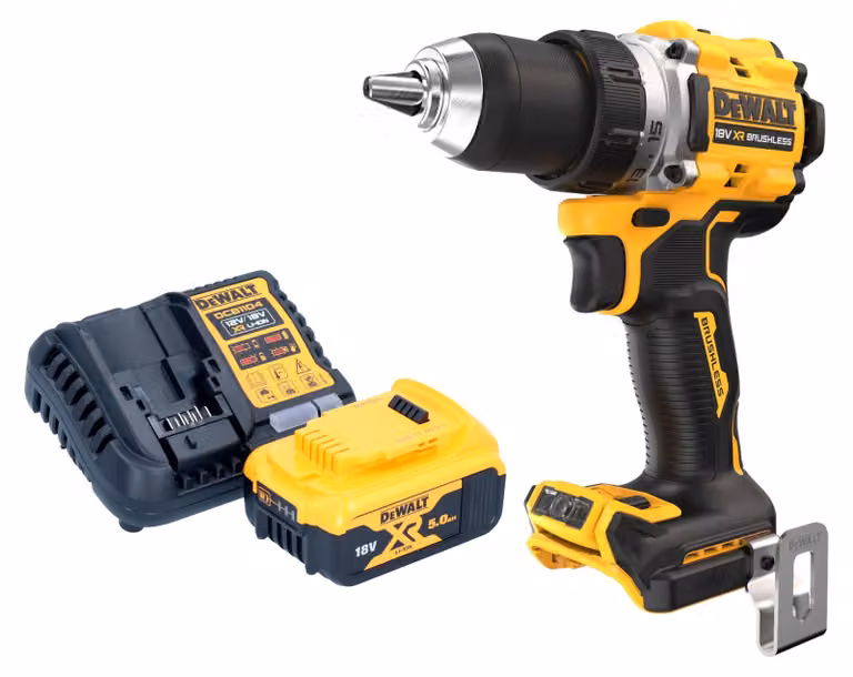 Trapano avvitatore a batteria DeWalt DCD 800 P1 18 V 90 Nm brushless + 1x batteria ricaricabile 5,0 Ah + caricabatterie