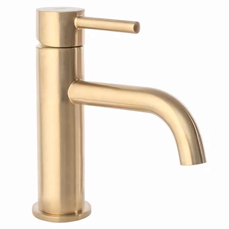 Rubinetto da Lavabo Rea Lungo Gold Brush