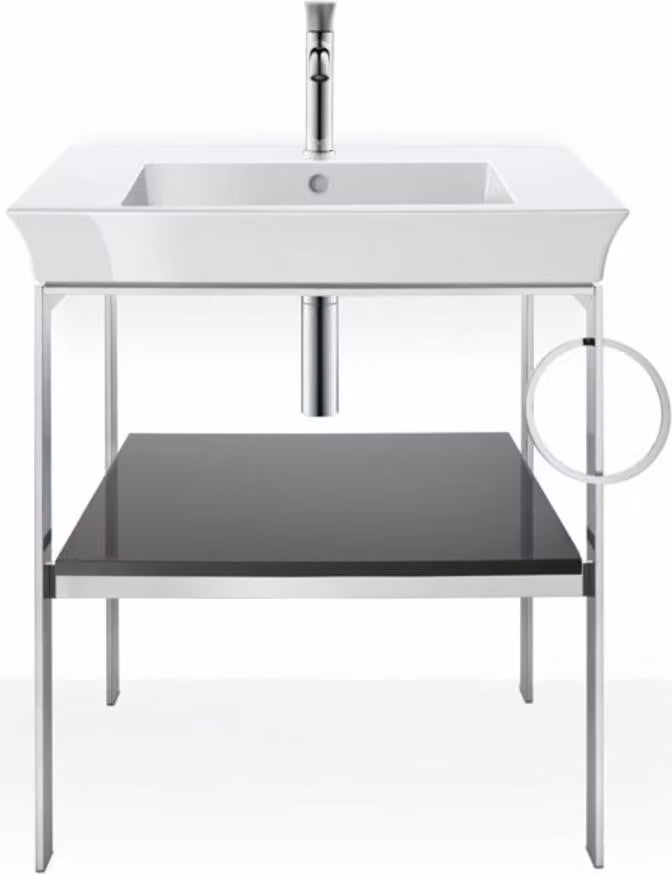DURAVIT WT4543RH1H1 Consolle in metallo, a pavimento Tulipano bianco