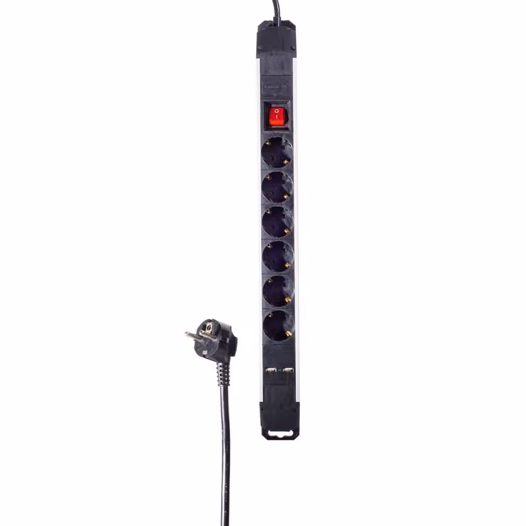 shiverpeaks BS09-20265 Unità di distribuzione dell'alimentazione (PDU) 6 prese CA Nero (BS09-20265)