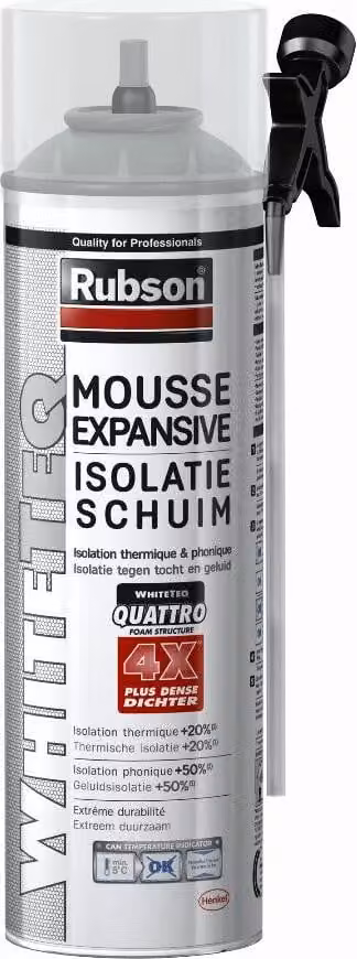 Rubson Isolatieschuim Bianco TEQ Schiuma isolante spray, 500 ml, bianco
