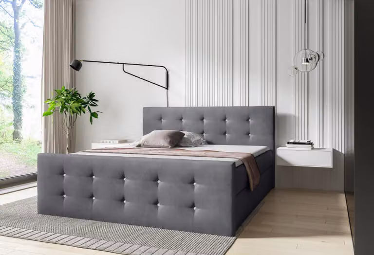 Boxspring Betten Hotel Möbel Bett Schlafzimmer Einrichtung big 200x200 Doppel