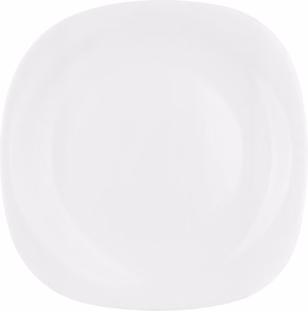 Piatto piano Parma Bormioli Rocco in vetro temperato bianco, diametro: 27 cm
