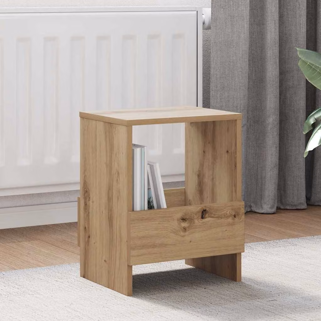 Set di 2 Scaffali per riviste vidaXL in stile moderno, colore marrone, L 35 cm x P 30 cm x H 45 cm