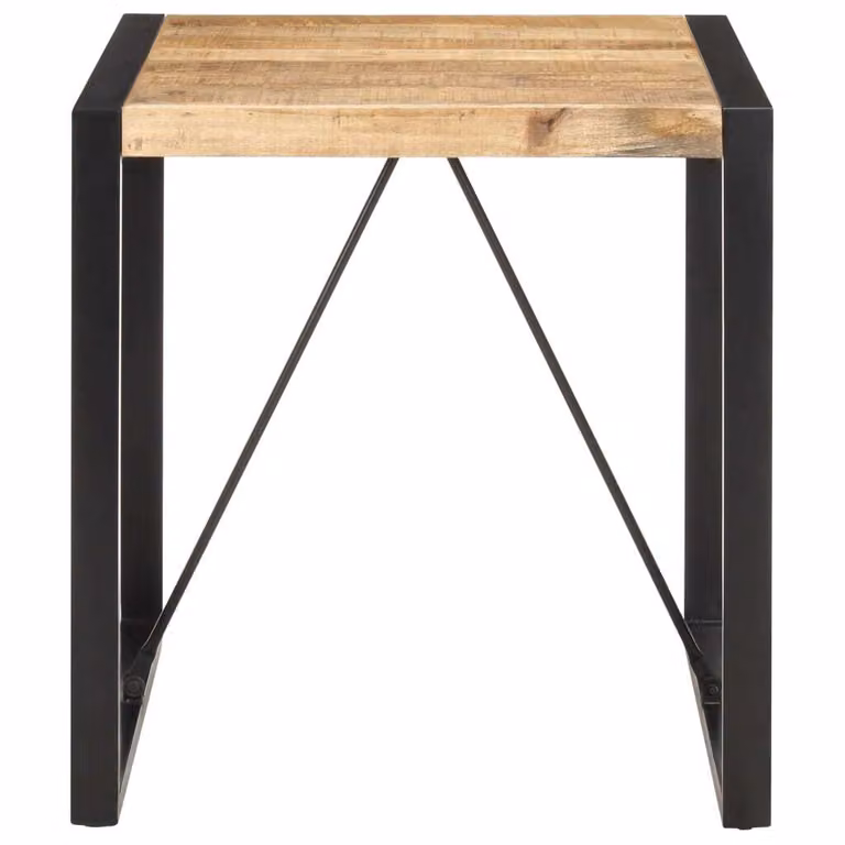 vidaXL Tavolo da pranzo 70x70x75 cm Legno massiccio di mango grezzo