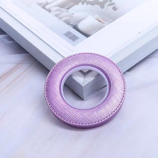 25 anelli per tende a motivi a scacchi, con diametro interno di 40 mm, e rivestimento nanostrutturato viola a bassa rumorosità