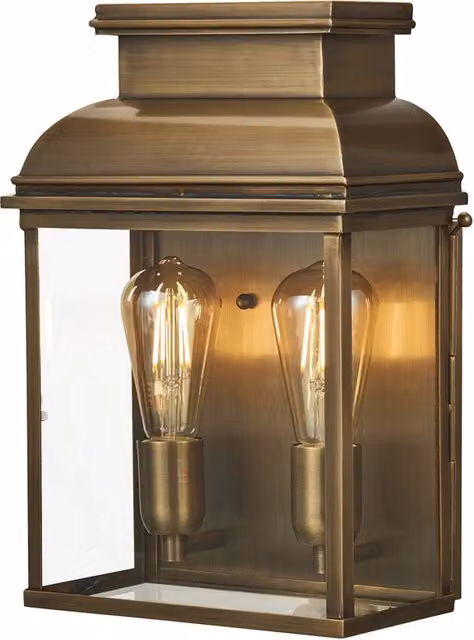 Applique esterna Old Bailey ottone anticato E27 Elstead