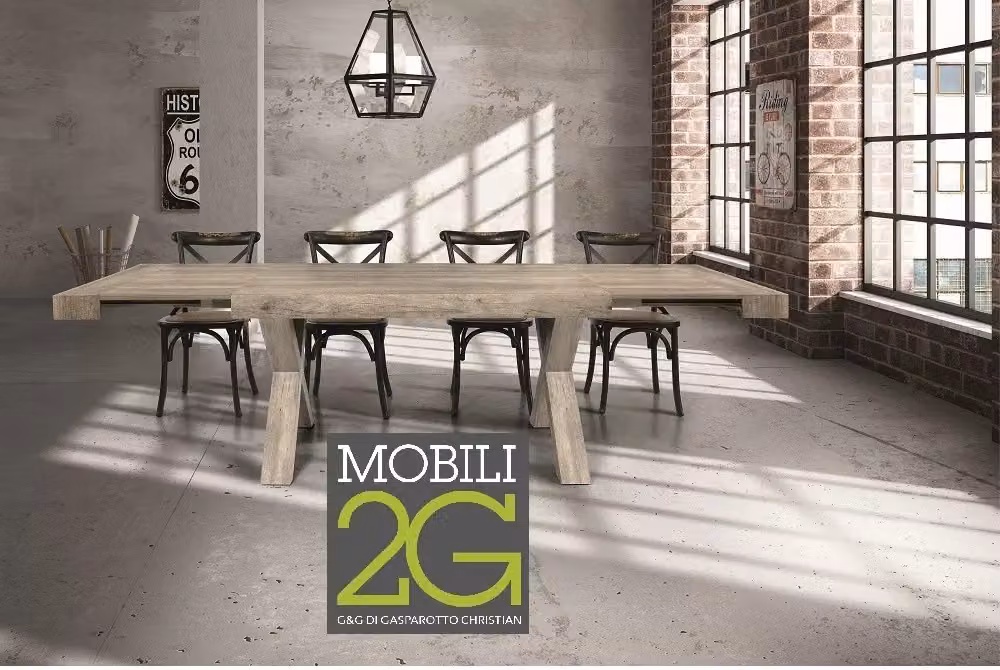 Tavolo rettangolare allungabile in legno rovere color marrone Mobili 2G L: 180 cm, P: 90 cm – 3