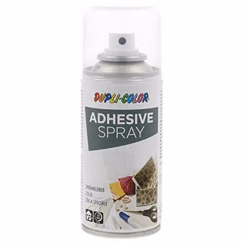 DUPLI-COLOR Spray Adesivo Trasparente 150 ml per Applicazioni Facili