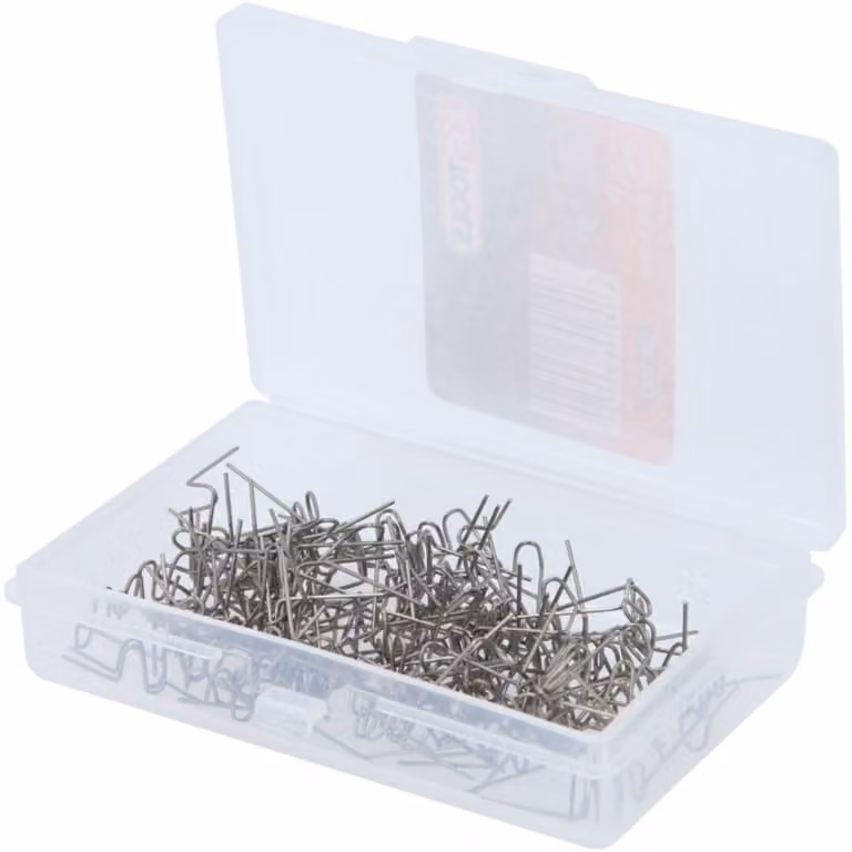 Clip di riparazione a forma di W Ø 0,6 mm, 100 pezzi