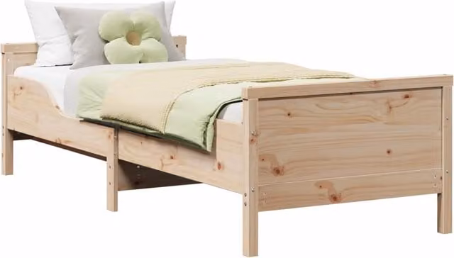 Letto singolo | Letto per adulti | Struttura del letto Marrone 80 x 200 cm Legno multistrato