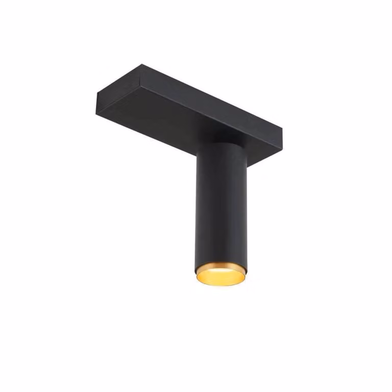 LOOM DESIGN Faretto da soffitto a LED X-Beam, 1 luce, nero dimmerabile, Nero, Soggiorno / Sala da pranzo, Alluminio, Moderno