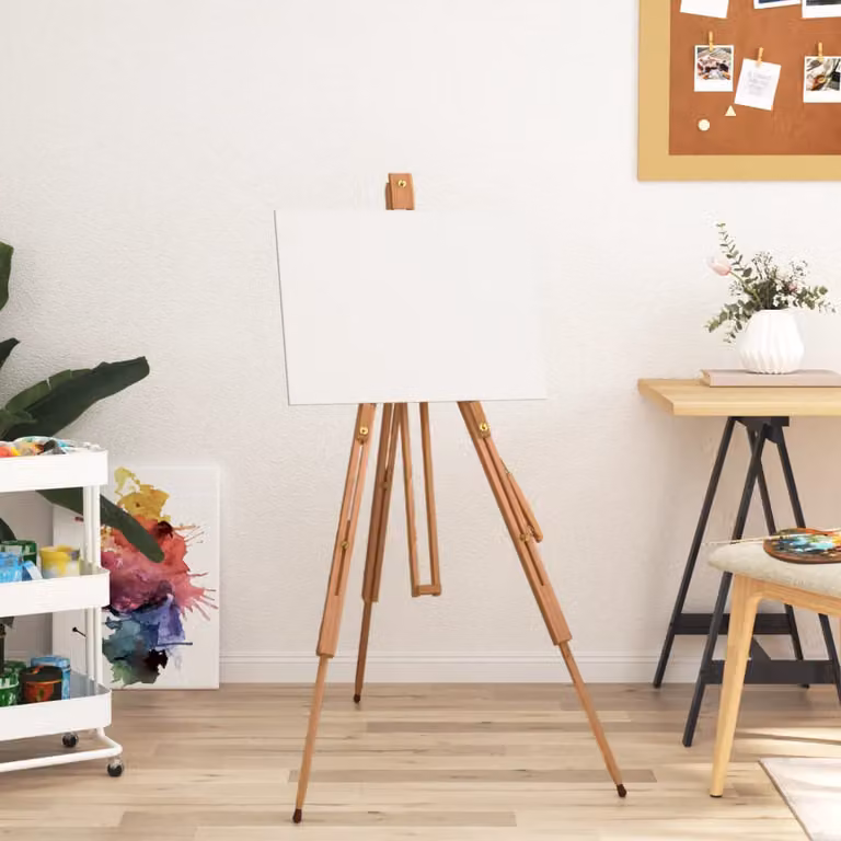 Cavalletto in legno massello di faggio vidaXL colore marrone H 172 cm, L 100 cm, P 104 cm