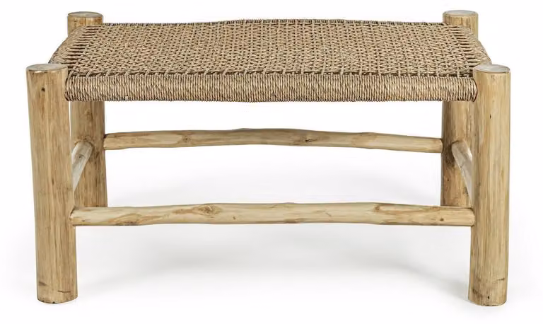 Lampada da tavolo per divano, dimensioni 80 x 60 x 40 cm, in legno di teak. Tavolino da salotto, nuovo