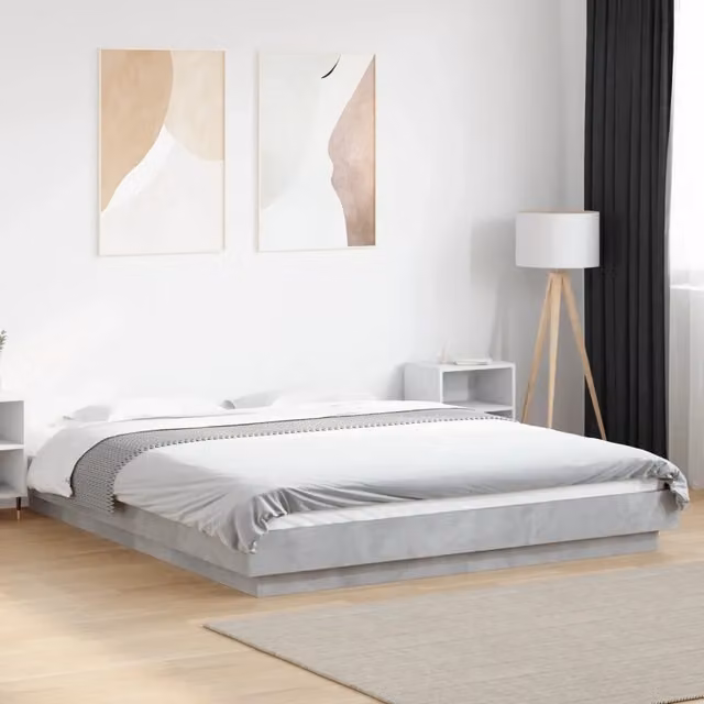 Giroletto Grigio Cemento 160x200 cm in Legno Multistrato 3281178
