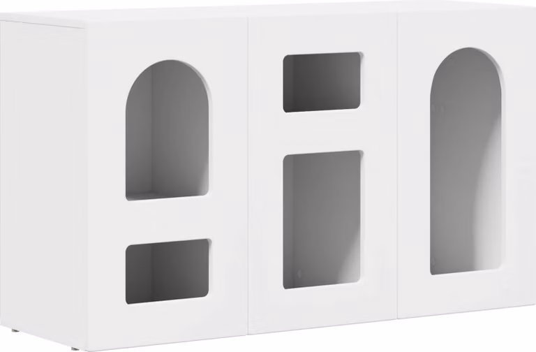 Credenza Bianco 100 x 35 x 59 cm Legno multistrato