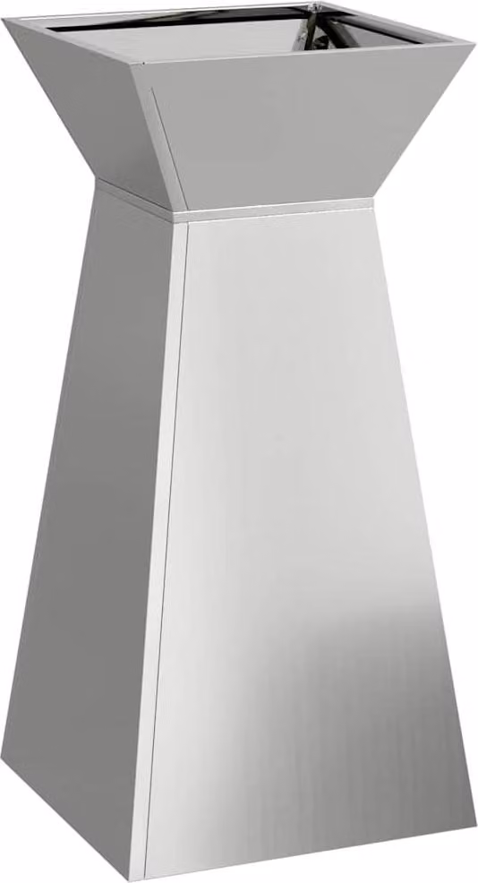 Vaso a Pilastro Argento 35 x 35 x 73 cm