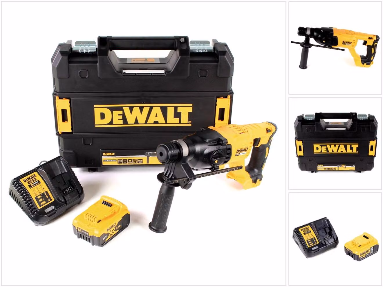 Martello combinato a batteria DeWalt DCH 133 P1 18V 2,6J SDS plus Brushless + 1x batteria ricaricabile 5,0Ah + caricatore + TSTAK