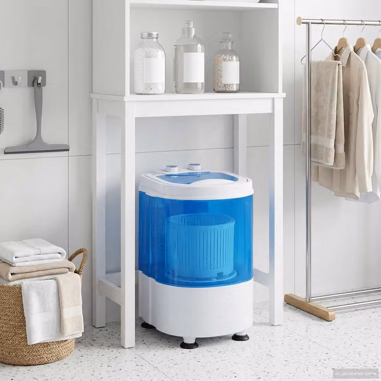 Mini Lavatrice a Vaschetta Singola vidaXL da 2,6 kg, Caricamento dall'Alto, Multicolore
