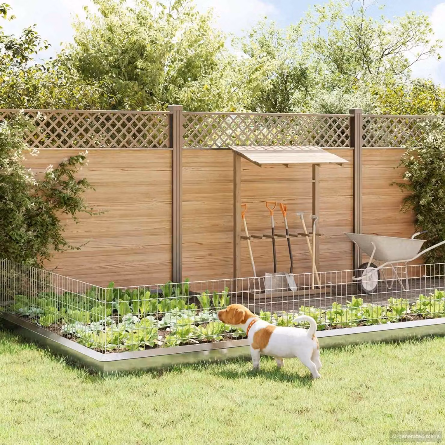 Maison Exclusive - Recinzione per giardino con pali, 12 pezzi, 95 x 50 cm, acciaio zincato