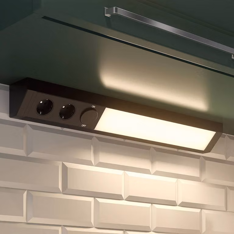 Lampada LED per mobili Arcchio Ovano, 62 cm, nero, alluminio Ovano, Nero, Soggiorno / Sala da pranzo, Alluminio, Moderno, Lampade per mobili