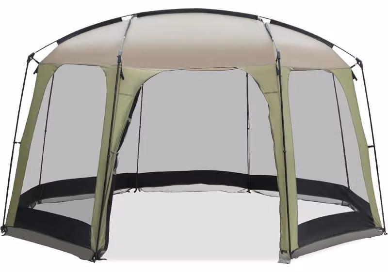 Tenda da giardino con zanzariera, modello RT56097FR, dimensioni 380 x 355 x 225 cm, colore verde