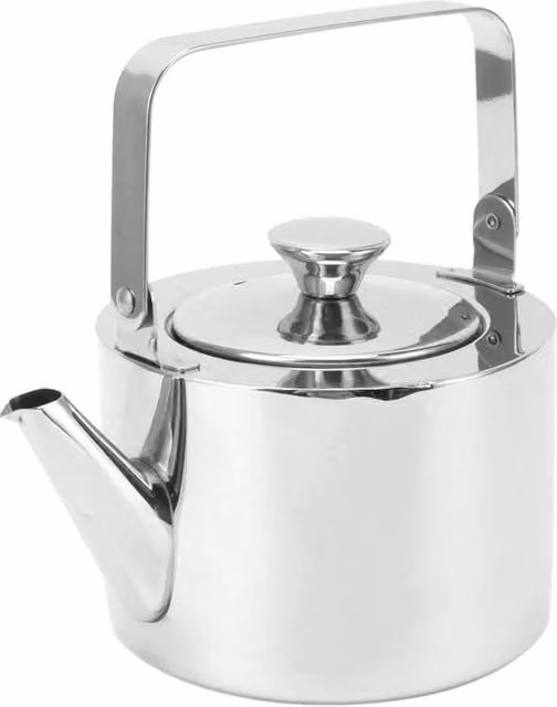 Teiera MerkX in acciaio inossidabile con filtro e funzione di spegnimento automatico, disponibile in nero o argento, capacità 1 l