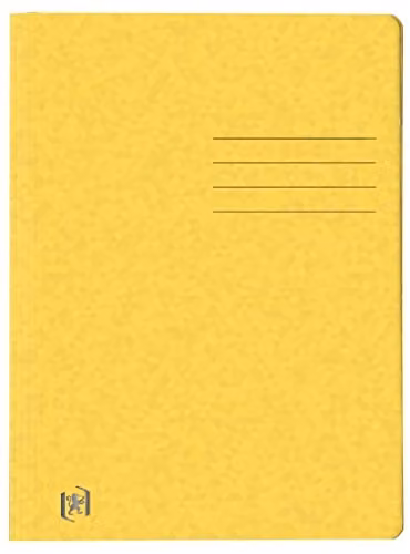 Oxford Cartellina portadocumenti A4, in cartone, giallo, 25 pezzi TOP FILE+ DIN A4
