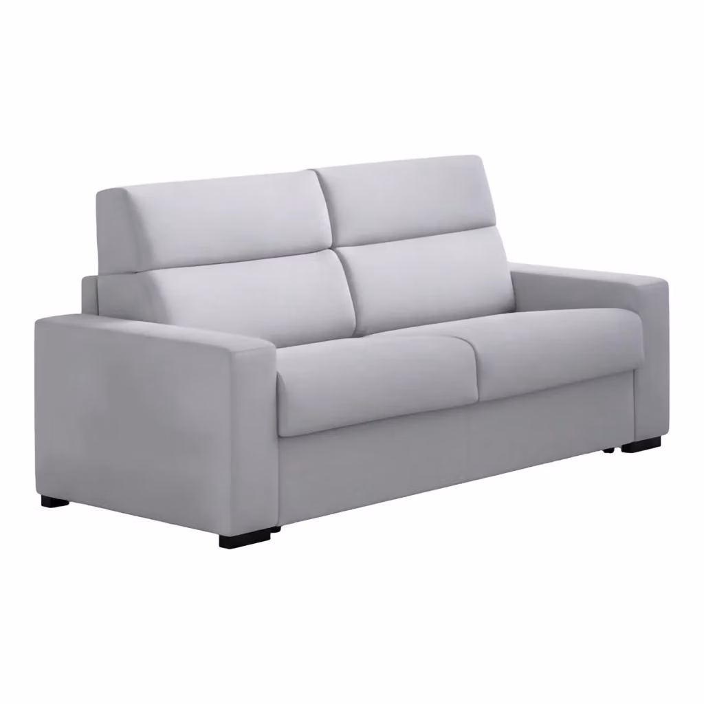 Divano Letto Marcon a 3 Posti Made in Italy con Rivestimento Sfoderabile Grigio L: 220 cm, P: 95 cm – 2